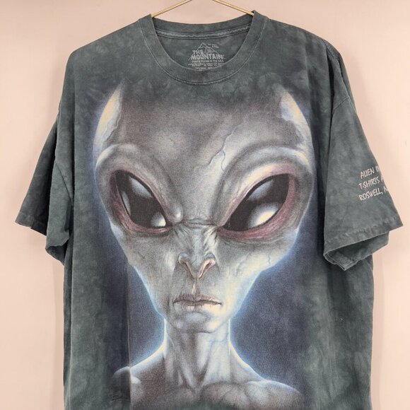 The Mountain Alien Graphic Tee Roswell New Mexico 2XL Tie-Dye T-Shirt - Picture 3 of 10
